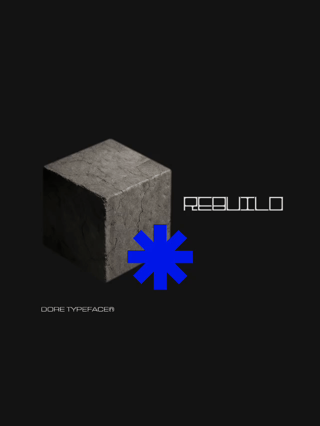 Dore Typeface Glitch 1