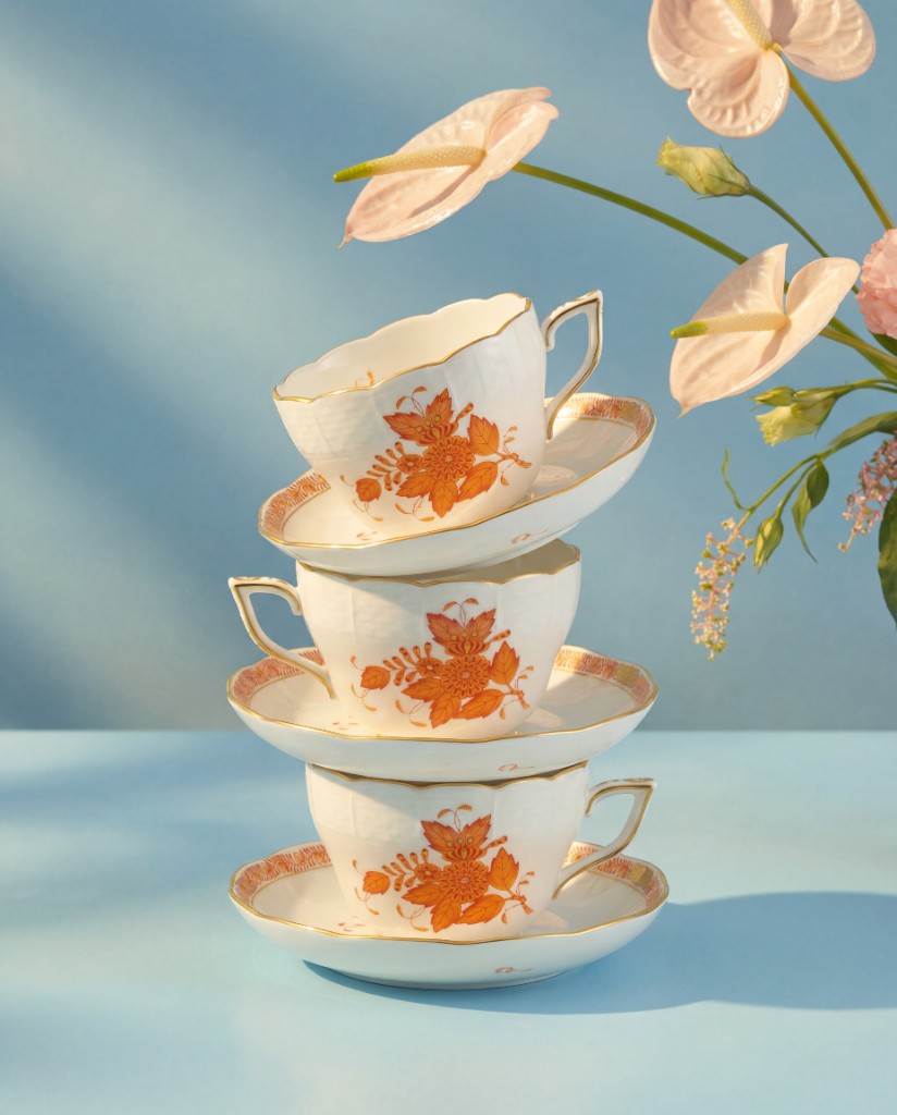 Interia Floral Plate and Cup